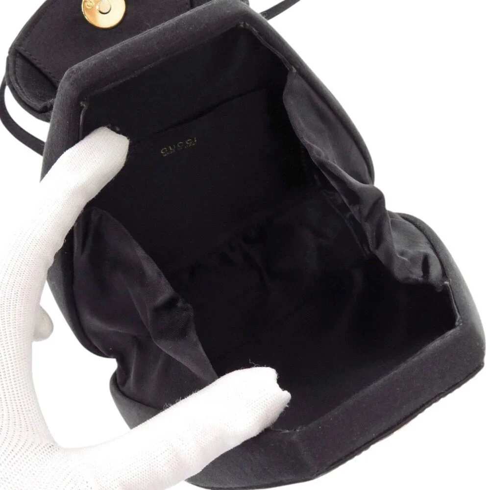 GUCCI Authentic Black Horsebit Backpack